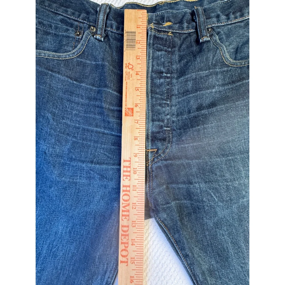 Men's Levi's 501 Dark Blue Straight Jeans Waist 36